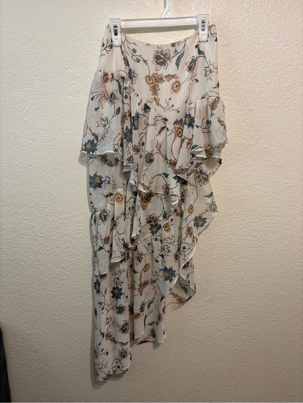 For Love And Lemons Tiered Asymmetrical Skirt Size XS
